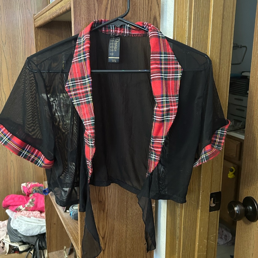 Women’s Lingerie Top  (Sexy School Girl) Size 14-16.